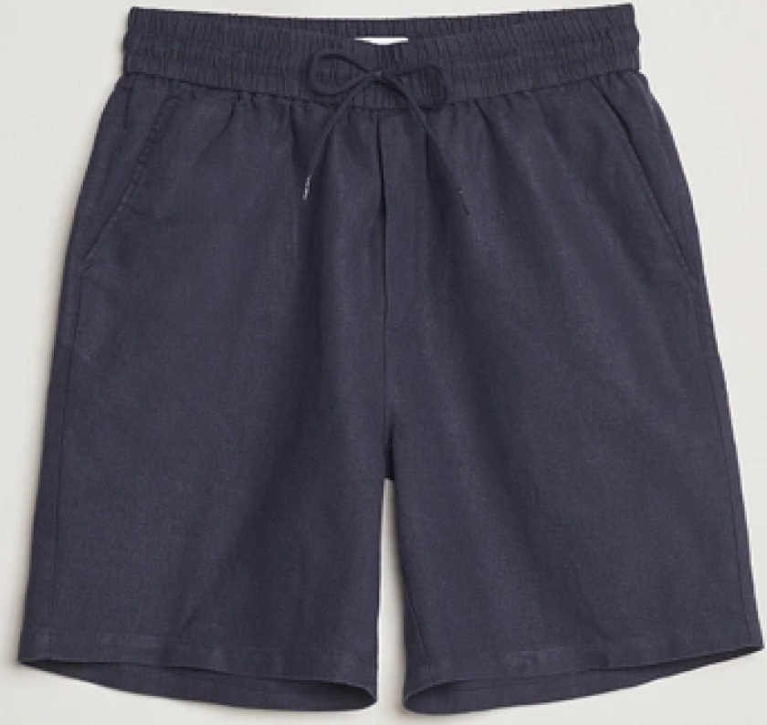 Les Deux Otto Linen Shorts Navy