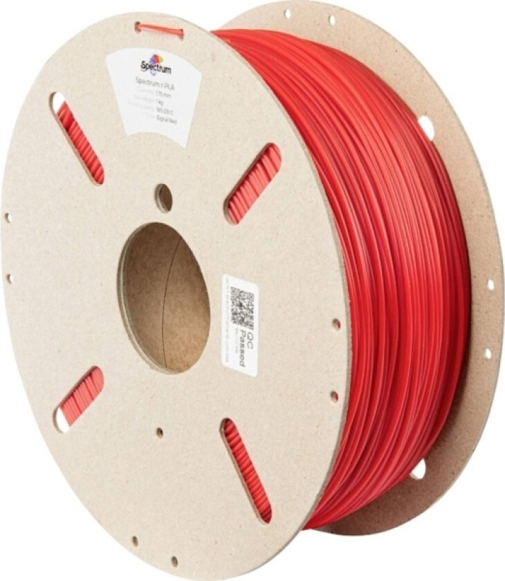 Spectrum Filaments 80557 Recycled Pla Filament Pla-Plast Recycled Pla 1.75 Mm 1000 G Signalrød, Rød 1 Stk