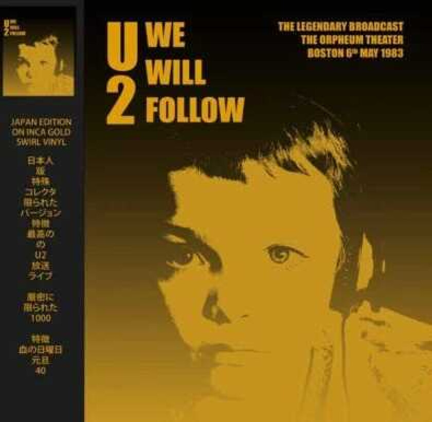 U2 We Will Follow Boston 1983 LP/Vinyl