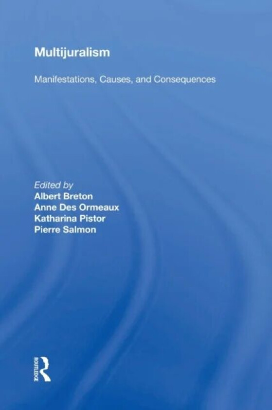 Multijuralism av Albert Breton, Anne des Ormeaux, Katharina Pistor, Pierre Salmon