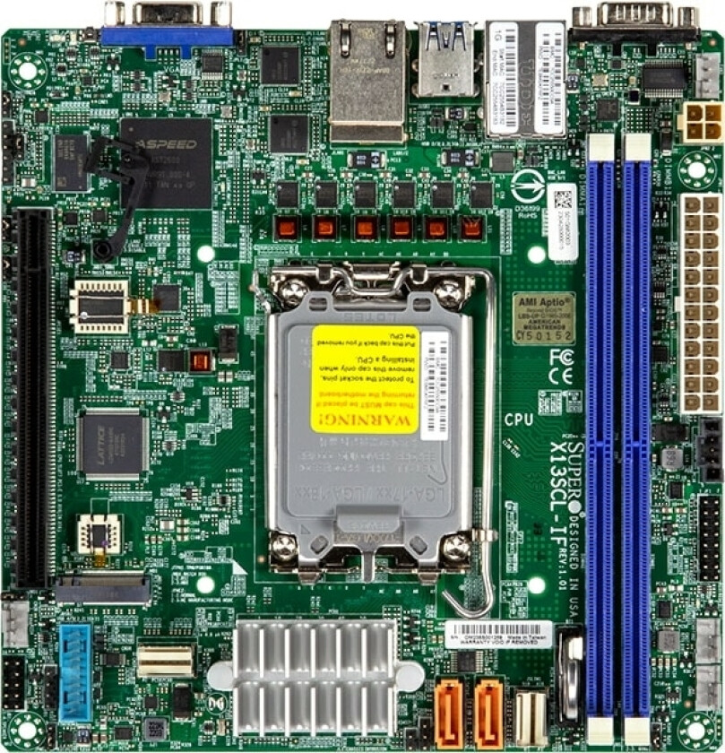 Supermicro Mainboard X13scl-If Mini-Itx Sockel 1700 Ddr5-Only Bulk (Mbd-X13scl-If-B)