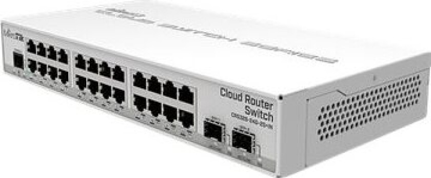 Mikrotik Cloud Router Switch Crs326-24G-2S+In - Switch - Styrt - 24 X 10/100/1000 + 2 X Sfp+ - Stasjonær