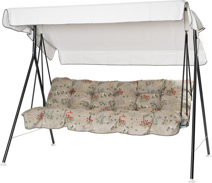 Teneriffa Komplett Hengekøye 190 cm - Grå/Blomstrete