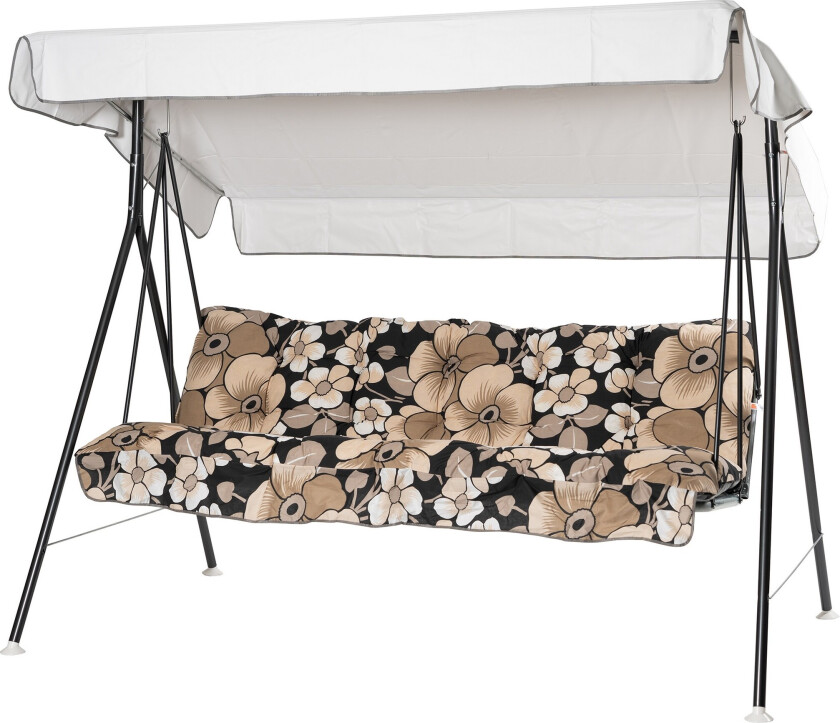 Teneriffa Komplett Hengekøye 190 cm - Grå/Blomstrete