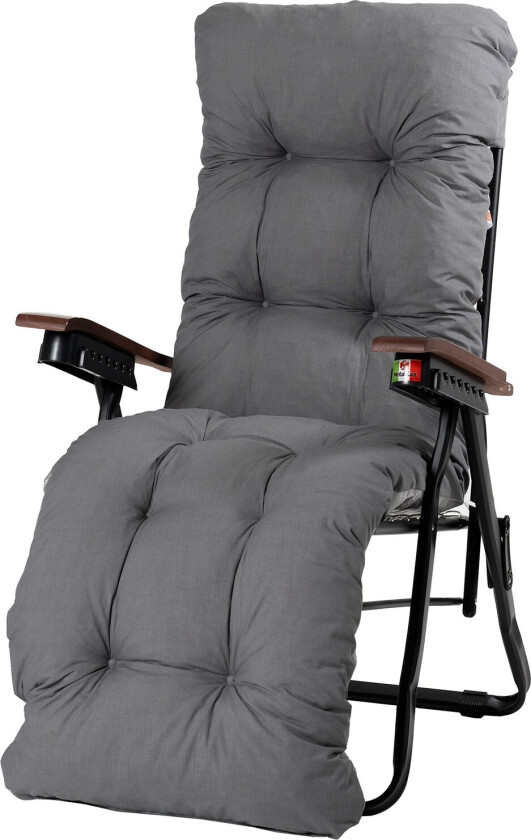 Tourra Baden Baden Stol med Pute - Svart/Grå