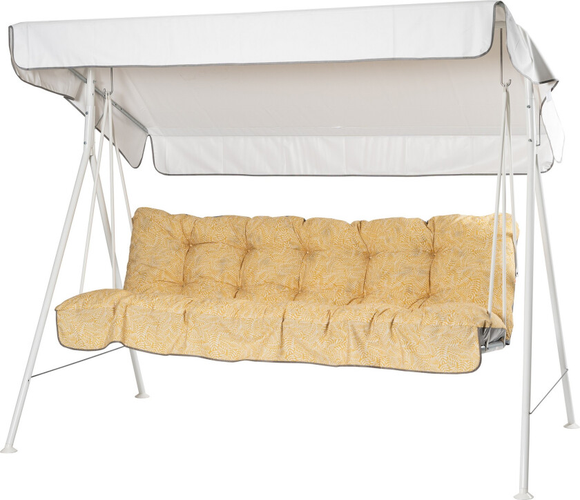 Riviera Komplett Hengekøye 190 cm - Hvit/Gul