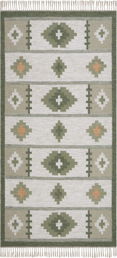 Arvika Ullteppe 80x200 cm Rektangulær - Grønn