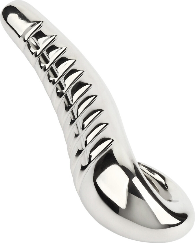 Mr Steel: Devil's Tongue Dildo, sølv