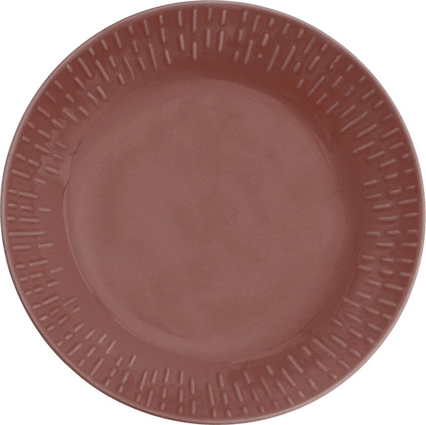 - Life in Colour - Confetti - Bordeaux pasta plate w/relief porcelain (13364)