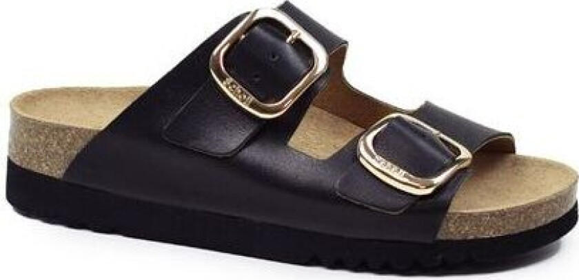 Sandaler Dam Adapta Ilary Oiled Leather Svart 38