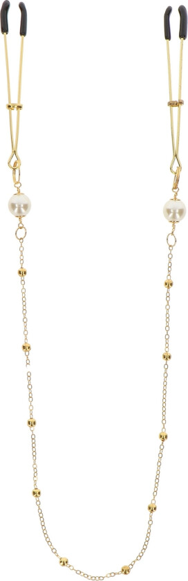 Nipple Play pinsett perle og luksus kjede - Gull
