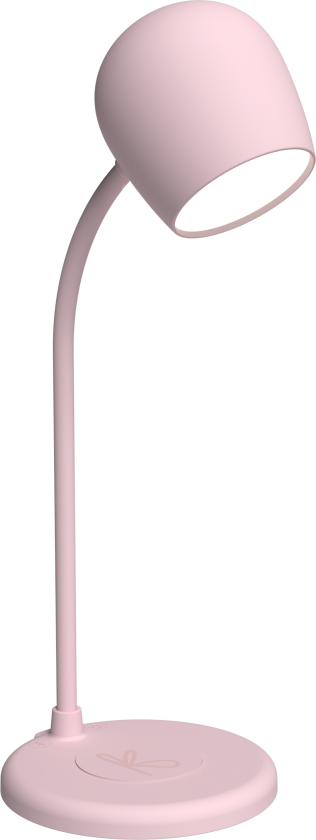 - Ellie - Lamp with wireless charger - Dusty rose (KFYEW3)