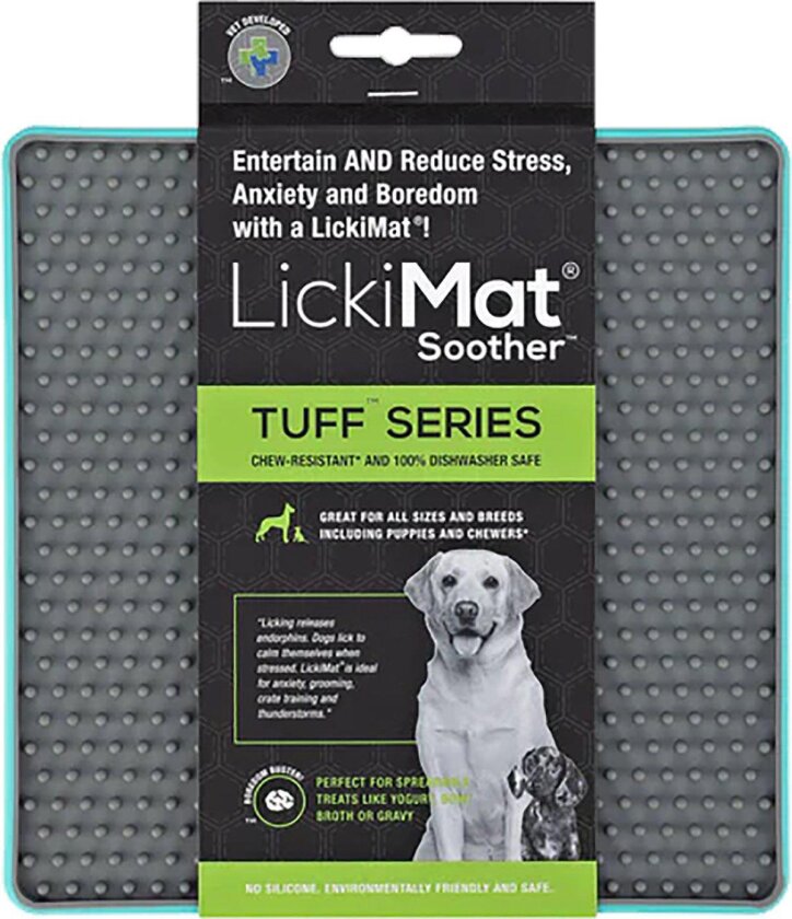 LICKIMAT - Dog lick mat Soother Tuff Light Blue 20Cm - (645.5444)