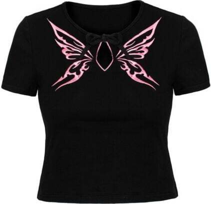 Hell Bunny - Rockabilly T-skjorte - Kocho Top - XS til XL - Damer - svart