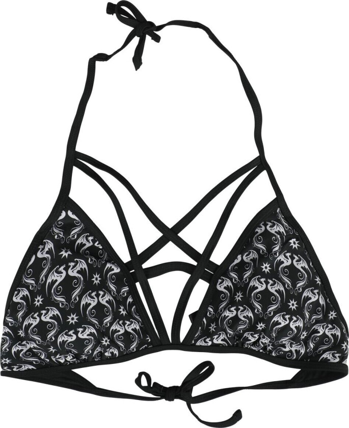 Goth Bikinitopp - Gothicana X Anne Stokes - Bikini Top - S til XXL - Damer - svart