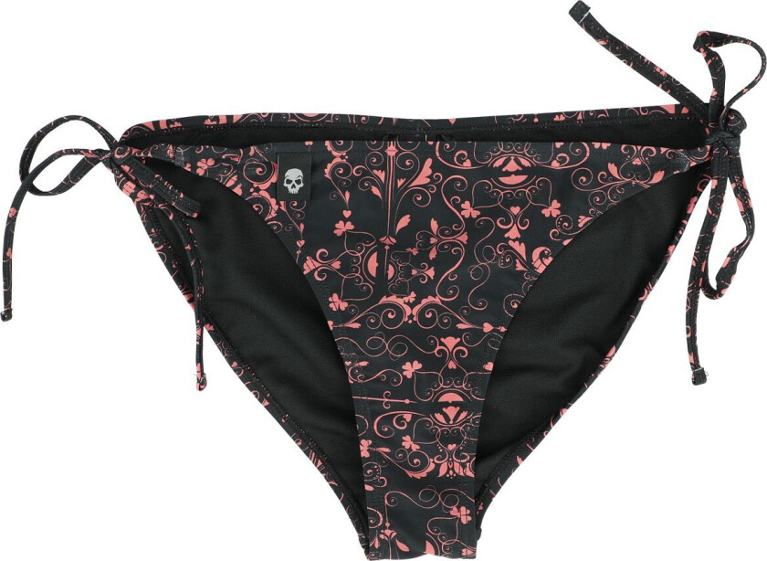 Bikinitruse - Bikini Underdel med Alloverprint - S til XXL - Damer - svart