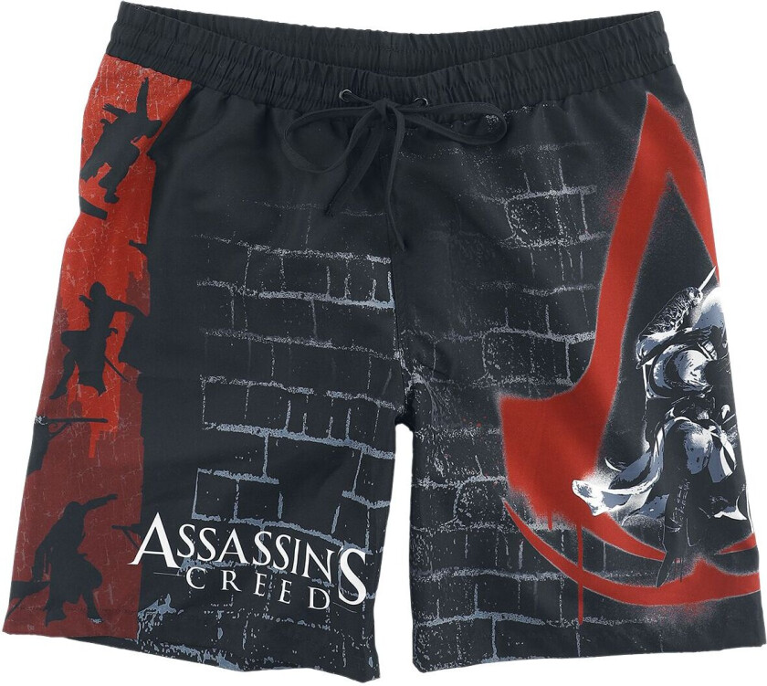 gaming Badeshorts - Wall jump - S til L - Herrer - svart