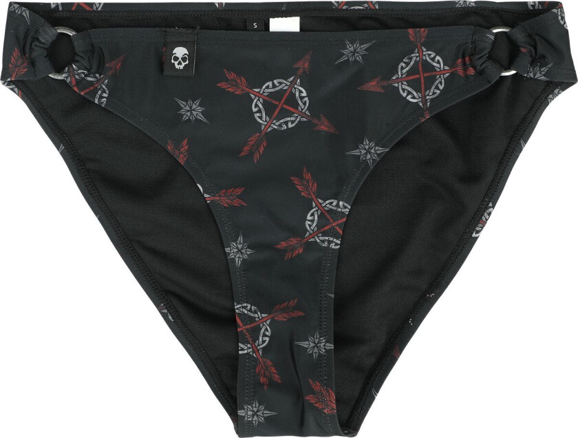 Bikinitruse - Bikini Underdel Med Keltisk Print - S til XXL - Damer - svart