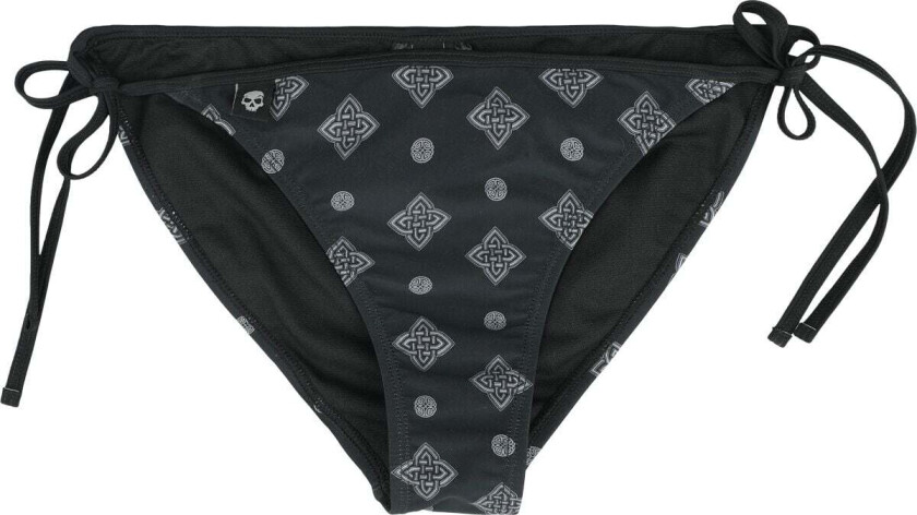 Bikinitruse - Bikini Underdel Med Keltisk Print - S til XXL - Damer - svart
