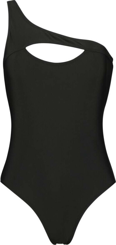 Badedrakt - Asymmetric Swimsuit - S til XXL - Damer - svart