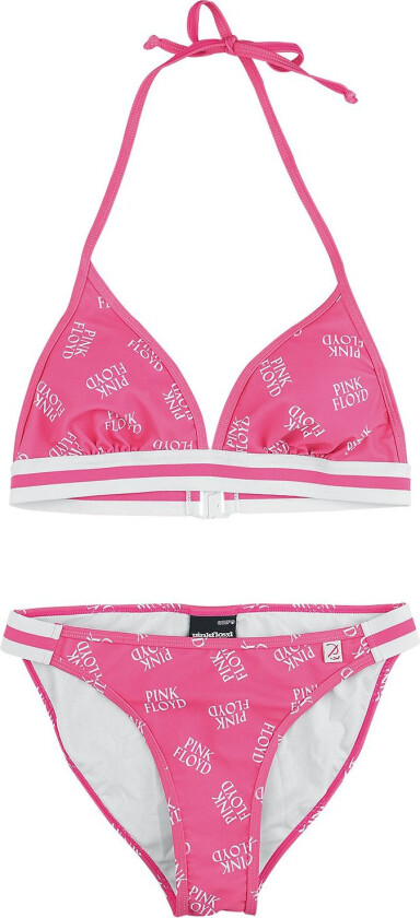 Bikinisett - EMP Signature Collection - S til XXL - Damer - rosa-hvit