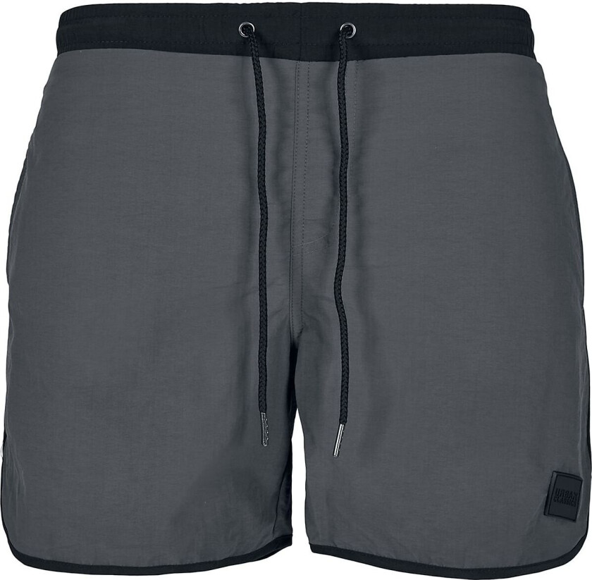 Badeshorts - Retro Svømmeshorts - S til 5XL - Herrer - koksgrå