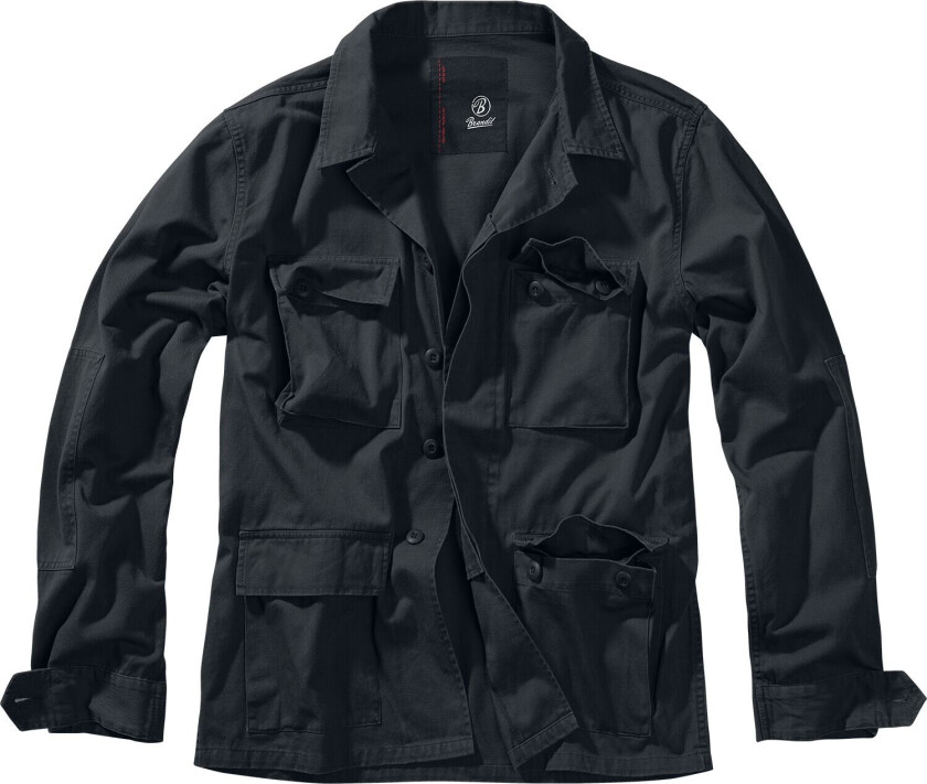 Overgangsjakke - BDU Twill Jacket - S til 5XL - Herrer - svart