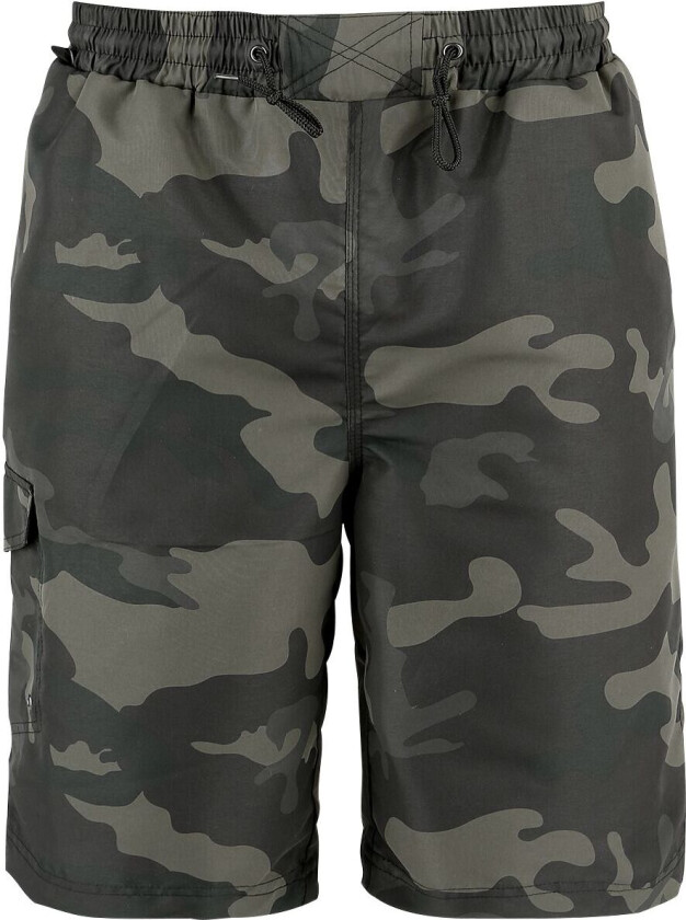 Badeshorts - Swimshorts Camo - S-M til XXL-3XL - Herrer - mørk-kamufflasje
