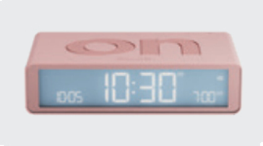 Flip Classic Two-Sided Alarm Clock Pink Lr157p4