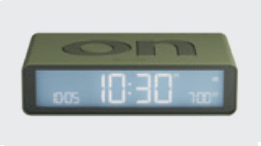 Flip Classic Two-Sided Alarm Clock Khaki Lr157k9