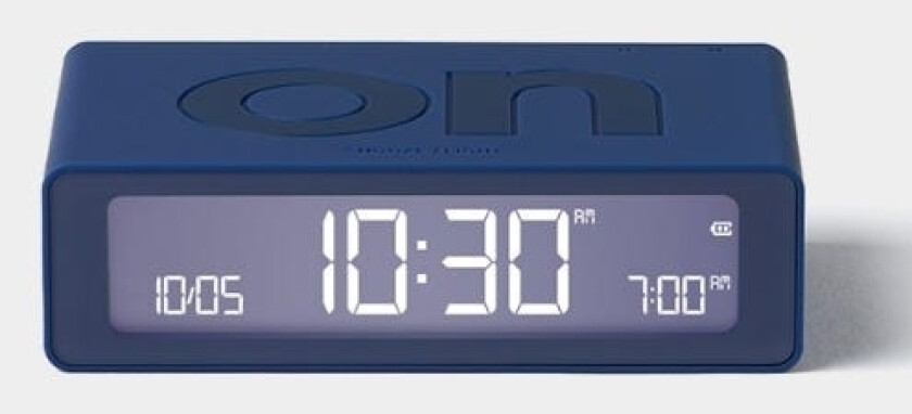 Flip Mini Dual-Sided Alarm Clock Dark Blue