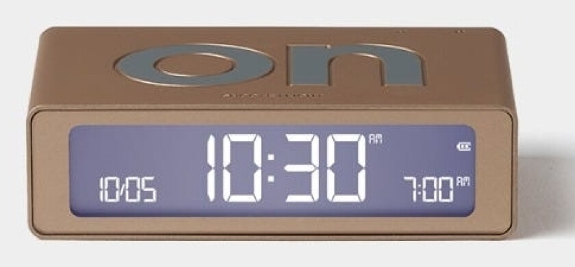 Flip Mini Dual-Sided Alarm Clock Soft Gold Lr158d1