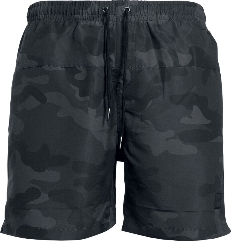 Badeshorts - Cargo badeshorts - S til 4XL - Herrer - mørk-kamufflasje