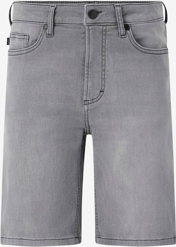 Jeans-shorts i stretch denim - Grå