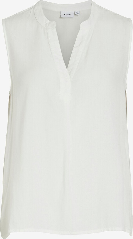 Topp viRosa V-neck S/L Top - Hvit