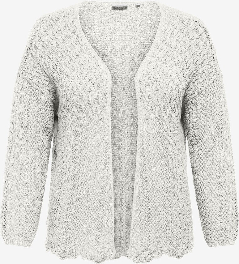 Kardigan carNola 7/8 Life Open - Hvit