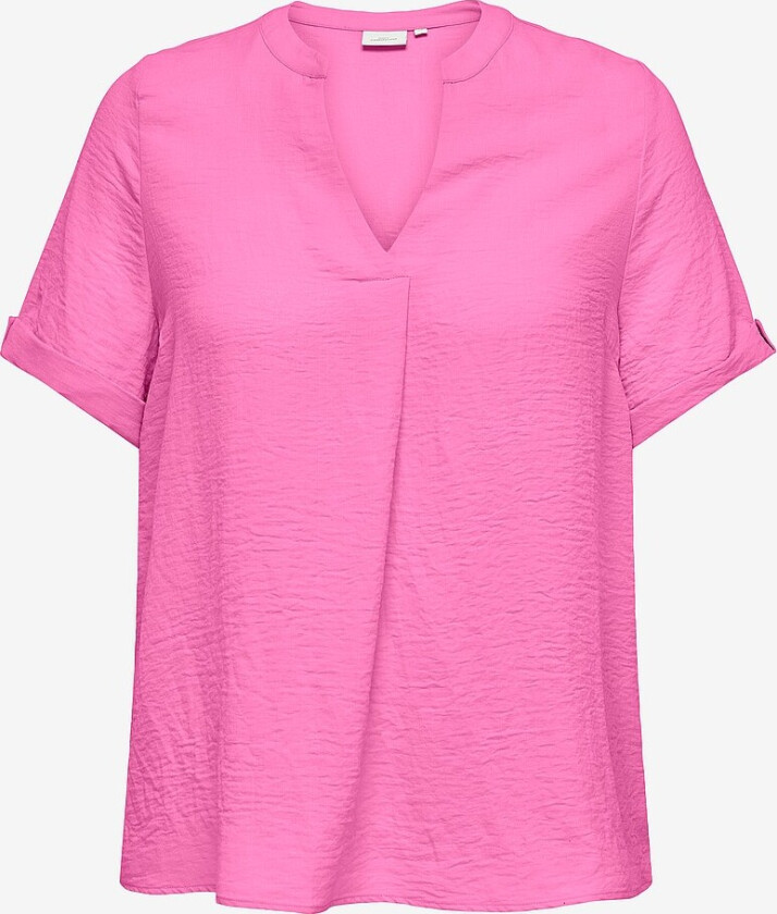 Topp carJackie Life S/S V-neck Top - Rosa