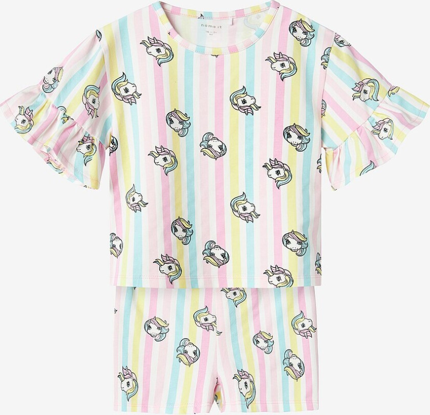 T-skjorte + shorts nmfMidis Mlp SS Nreg Shortsset - Rosa