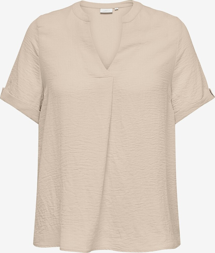 Topp carJackie Life S/S V-neck Top - Grå