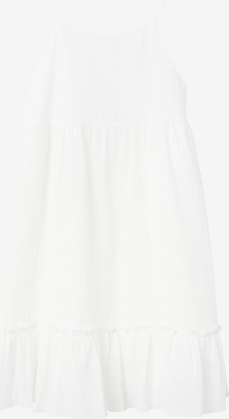 Kjole nkfFimia SL Dress - Hvit