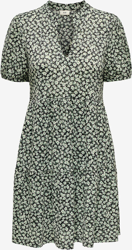 Kjole jdyZoey S/S V Neck Dress Jrs Atk - Svart