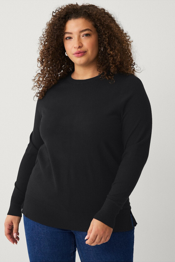 Genser caElla L/S Pullover - Svart