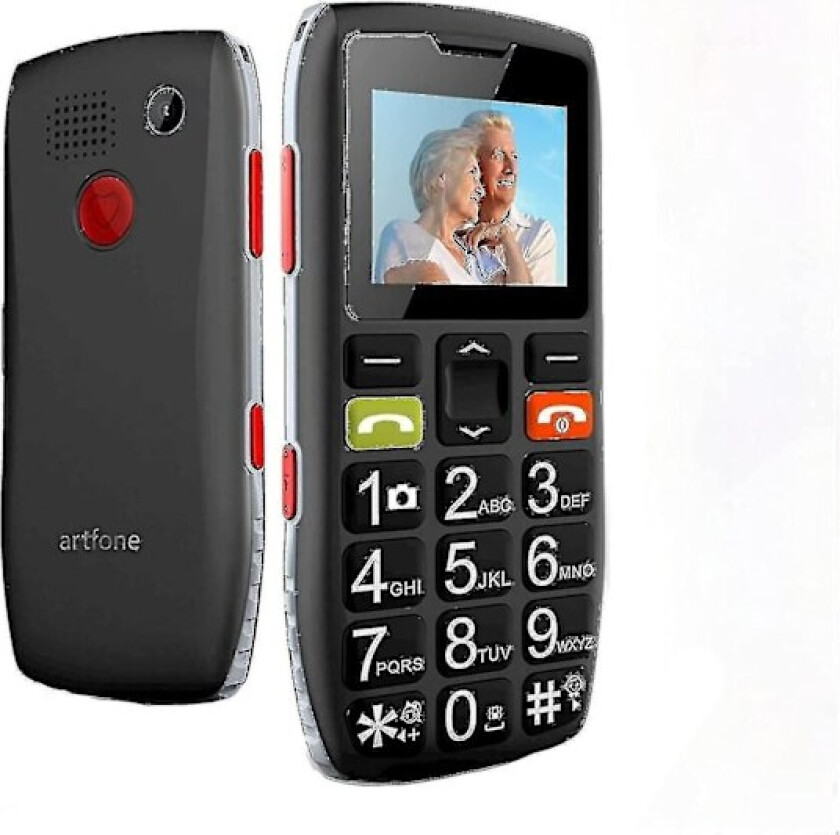Mobiltelefoner for eldre 2024, Seniormobiltelefoner med SOS-knapp, Mobiltelefon med store knapper