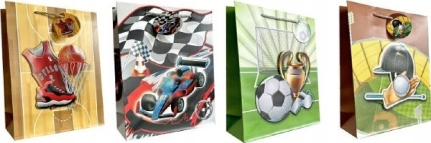 Ju-Piter Dekorativ Gavepose 4Wz 26X32x10cm Jp 623B For Gutter Sport Mix Pris For 1 Stk