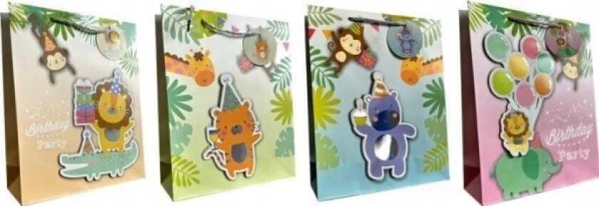 Ju-Piter Dekorativ Gavepose 4Wz 18X23x10cm Jp 395C Dyreblanding Pris For 1 Stk.