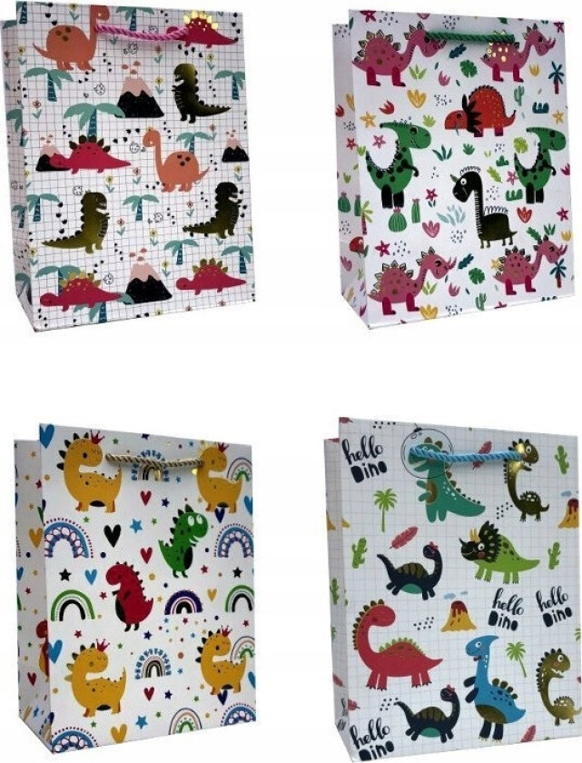 Ju-Piter Dekorativ Gavepose 4Wz Dinusie 000C 18X23x12cm Blandingspris For 1 Stk.