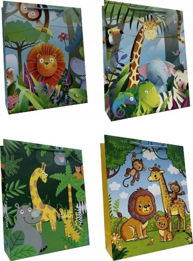 Ju-Piter Dekorativ Gavepose Dyr 387A 30X41,5X14cm Blandingspris For 1 Stk.