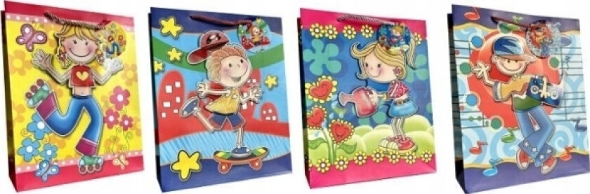 Ju-Piter Dekorativ Gavepose 4Wz 18X23x10cm Jp 333C Blandingspris For 1 Stk.