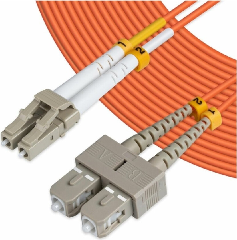 Microconnect - Nettverkskabel - Sc/Upc-Multimodus (Hann) Til Lc/Upc-Multimodus (Hann) - 1 M - Fiberoptisk - 50 / 125 Mikroner - Om2 - Halogenfri - Or