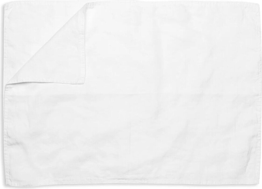 spisebrikke lin 35 x 50 cm Bleached white (white)